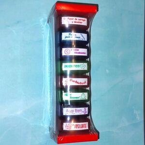 Lakeshore Espanol Spanish Teacher Stamps Set of 8
